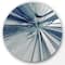 Designart - Blue 3D Textured Art' Abstract Circle Metal Wall Art